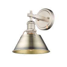  3306-BA1 PW-AB - Orwell 1-Light Bath Vanity in Pewter with Aged Brass